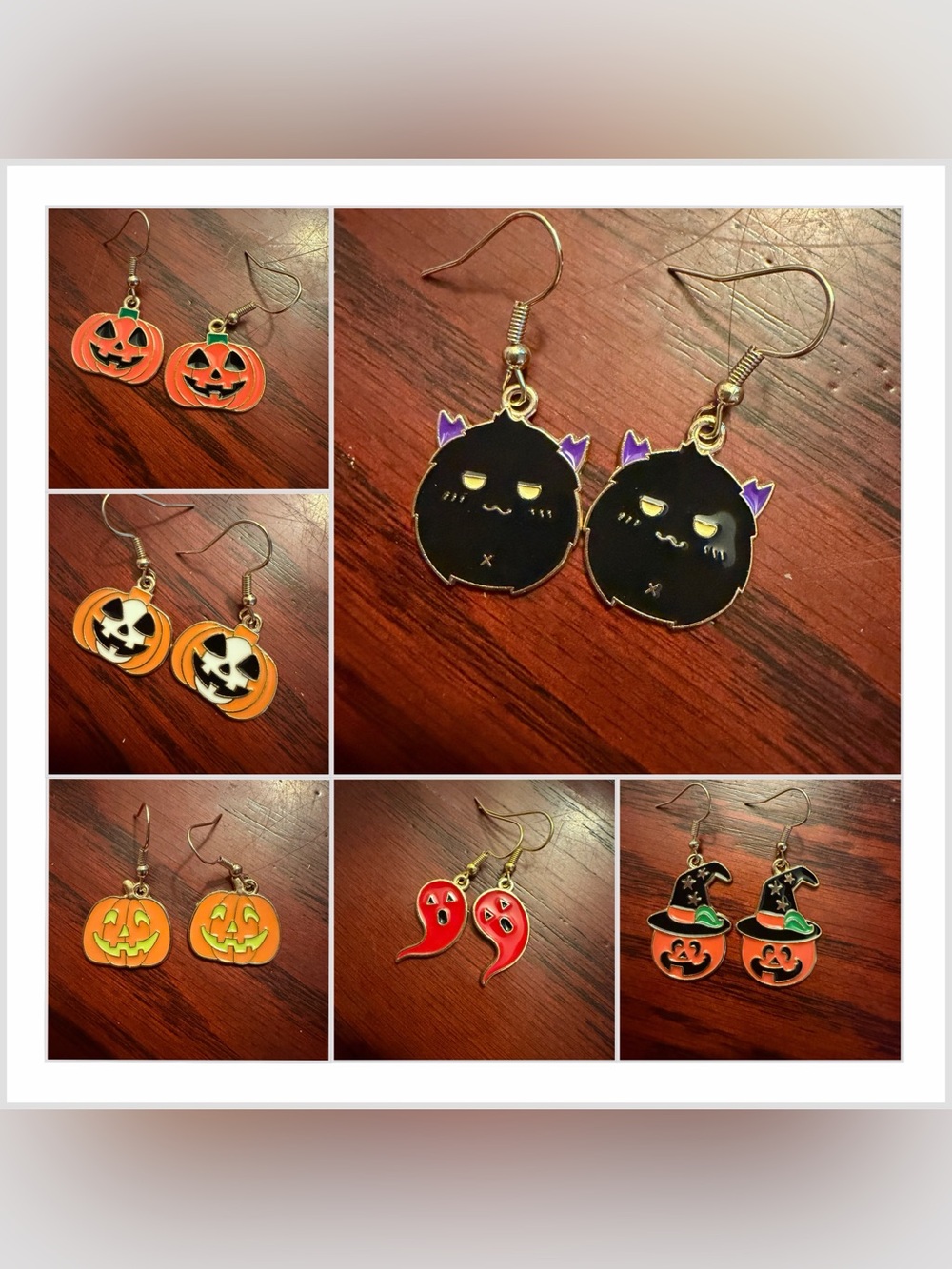 🧨Multi🧨Halloween Earrings RED GHOST LEFT (3/$15)
